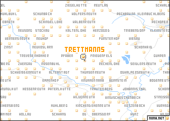 map of Trettmanns