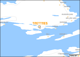 map of Trettnes