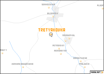 map of Tretʼyakovka