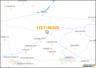 map of Tret\