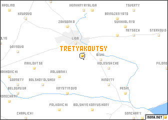map of Tretʼyakovtsy