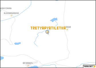 map of Tretʼya Pyatiletka