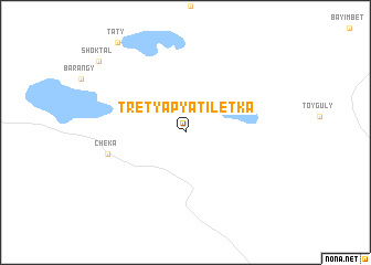 map of Tretʼya Pyatiletka