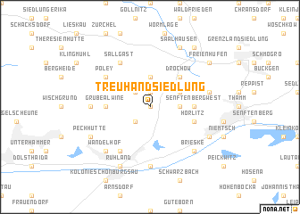 map of Treuhand-Siedlung