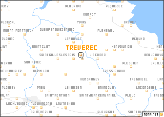 map of Trévérec