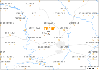 map of Trévé