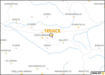 map of Trevico