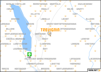 map of Trévignin