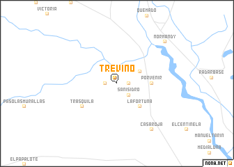 map of Treviño