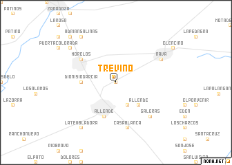 map of Treviño