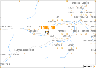 map of Treviño