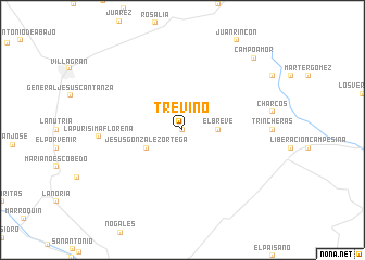 map of Treviño