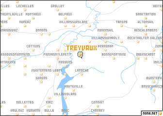 map of Treyvaux