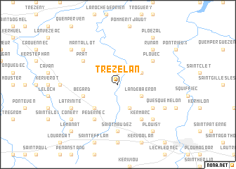 map of Trézelan