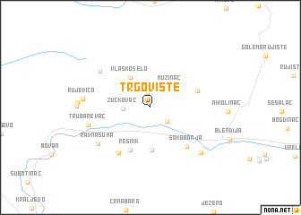 map of Trgovište