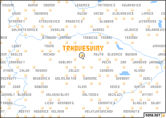 map of Trhové Sviny