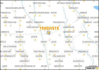 map of Trhovište