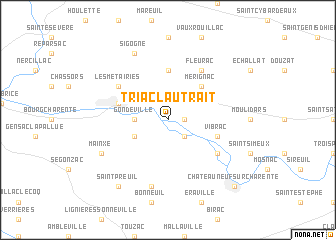 map of Triac-Lautrait