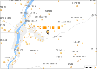 map of Triadelphia