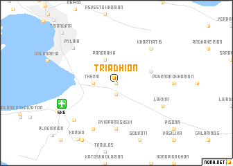 map of Triádhion