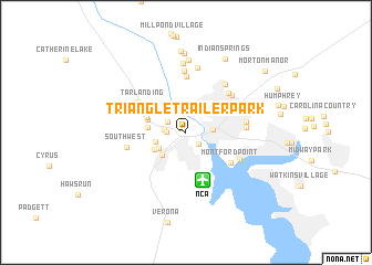 map of Triangle Trailer Park