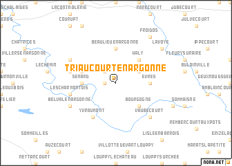 map of Triaucourt-en-Argonne