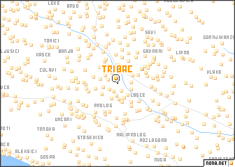 map of Tribač