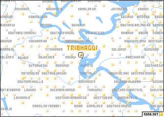 map of Tribhāgdi