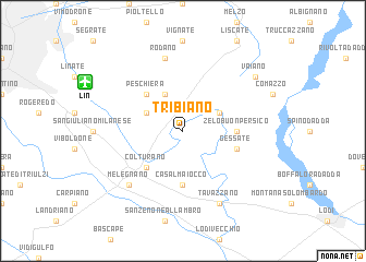 map of Tribiano