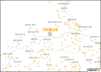 map of Tribija