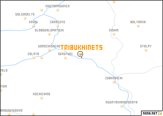 map of Tribukhinets