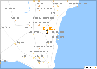 map of Tricase