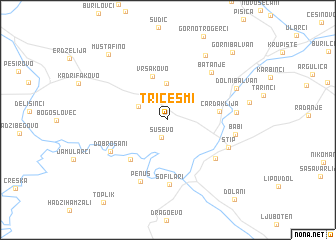 map of Tri Češmi