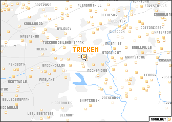 map of Trickem