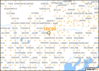 map of Tricon