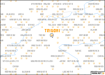 map of Třídomí