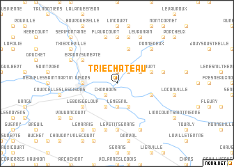 map of Trie-Château