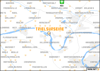 map of Triel-sur-Seine