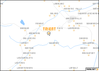 map of Trient