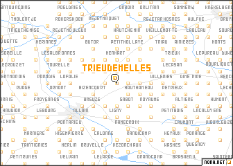 map of Trieu de Melles