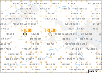 map of Trieux