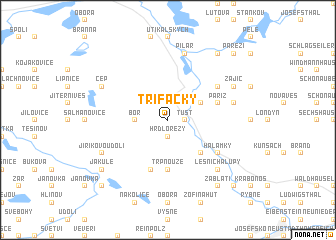 map of Tři Facky