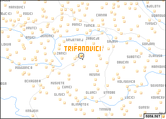 map of Trifanovići