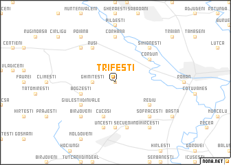 map of Trifeşti