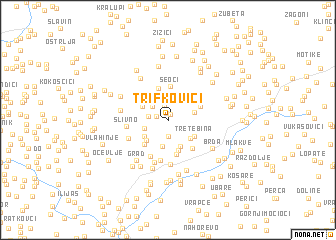 map of Trifkovići