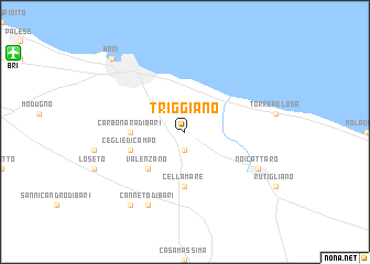 map of Triggiano