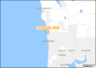 map of Trigg Island