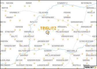 map of Triglitz