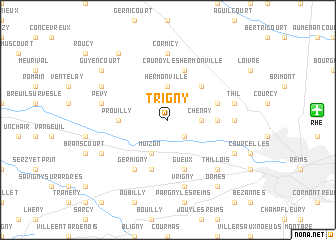 map of Trigny