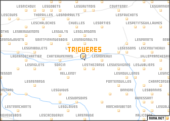 map of Triguères